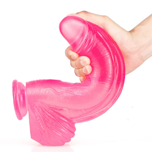 Huge Jelly Dildos 6 Colors With Strong Suction Cup