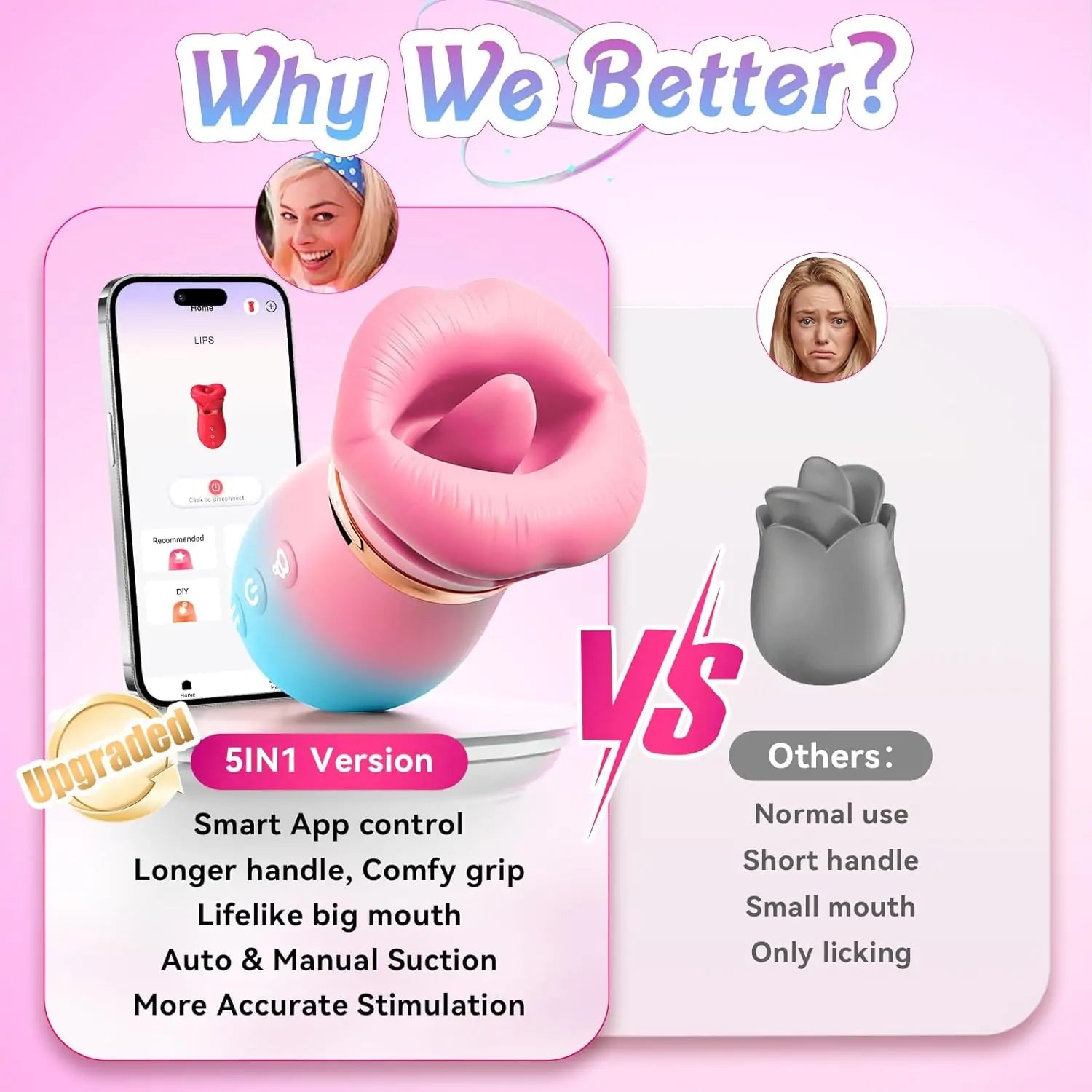 Hungry Sucker Sex Toy 5IN1 Sucking Vibrator anesidora Hungry Sucker Sex Toy 5IN1 Sucking Vibrator anesidora