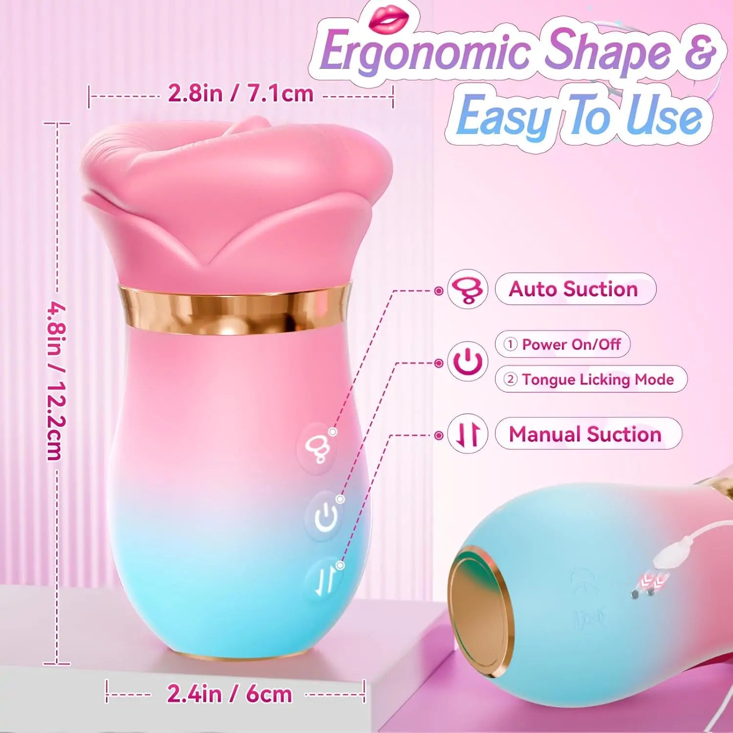 Hungry Sucker Sex Toy 5IN1 Sucking Vibrator anesidora Hungry Sucker Sex Toy 5IN1 Sucking Vibrator anesidora