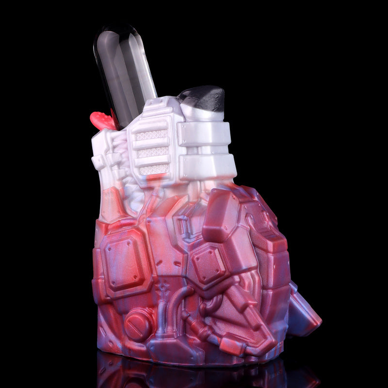 Cyber-Beast Mech Wolf Fantasy Stroker – Liquid Silicone Sex Dolls Masturbation Device with Textured Canal & Tongue Action
