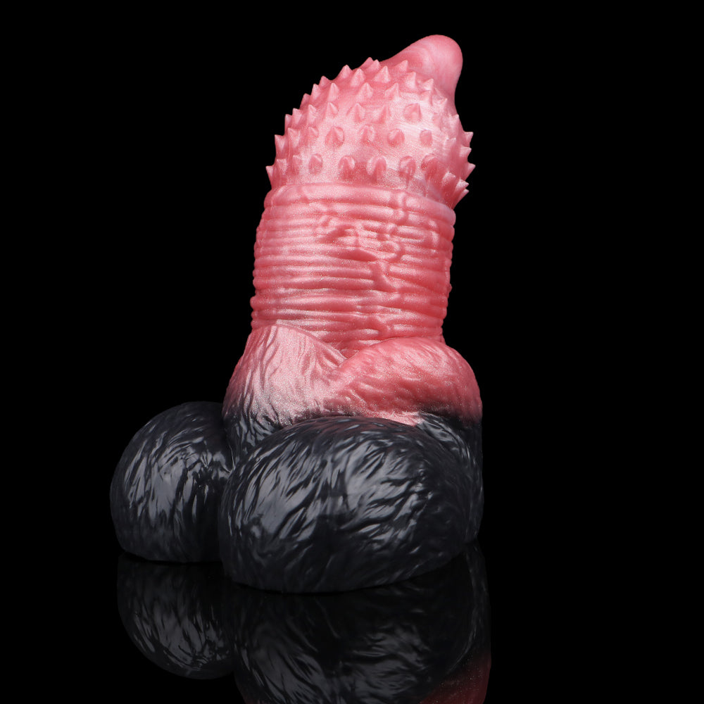 Fantasy Pocket Pussy Penis Sleeve - Tiger Animal Dildo Dual-action Knotted Masturbation