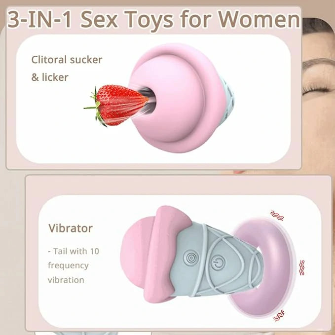 Ice Cream Cone Vibrating Wand