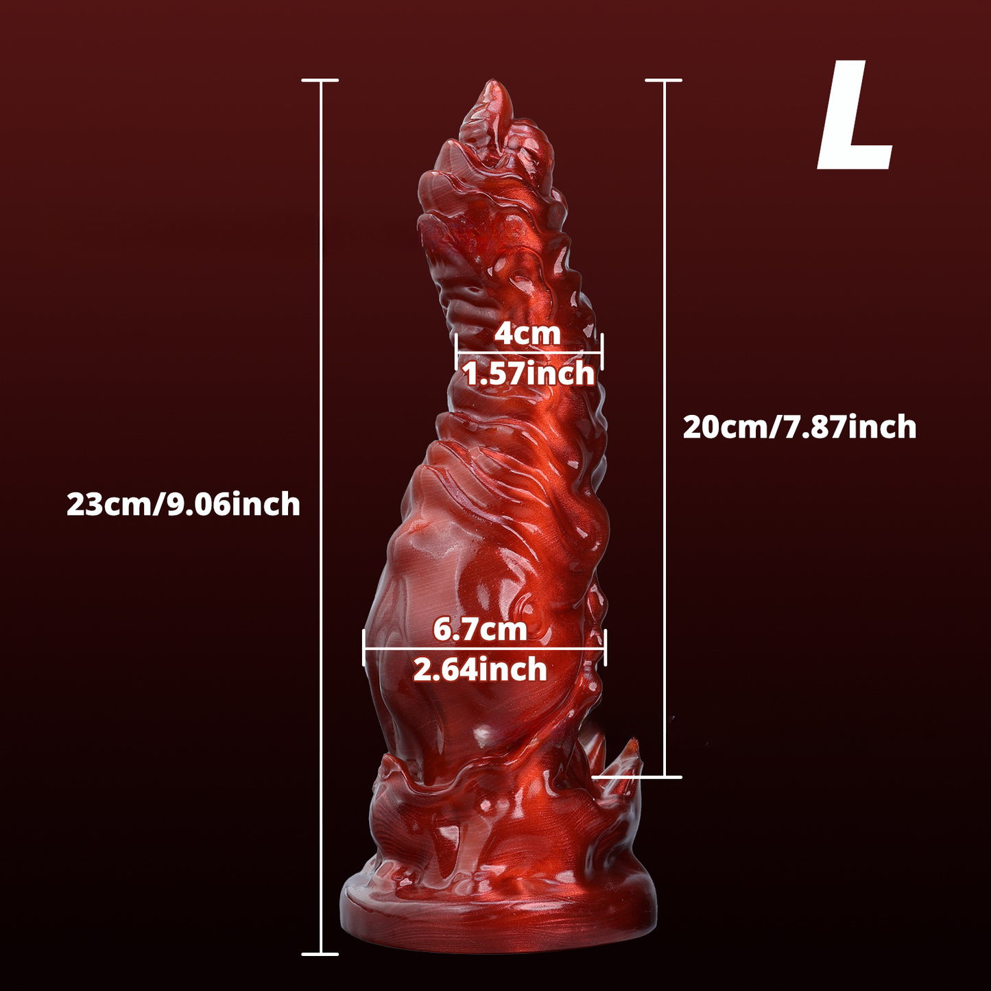 Infernal Beast Knot Fantasy Dildo 7.8 Inches