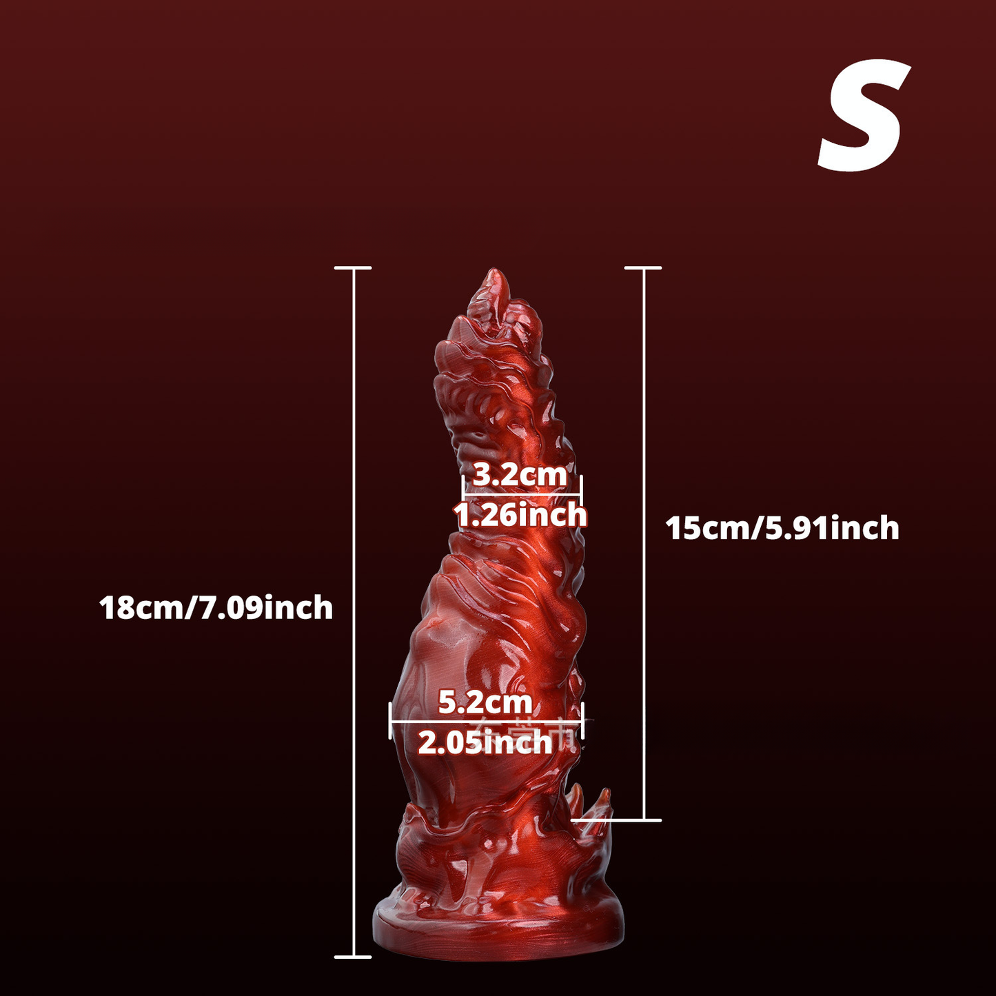 Infernal Beast Knot Fantasy Dildo 7.8 Inches