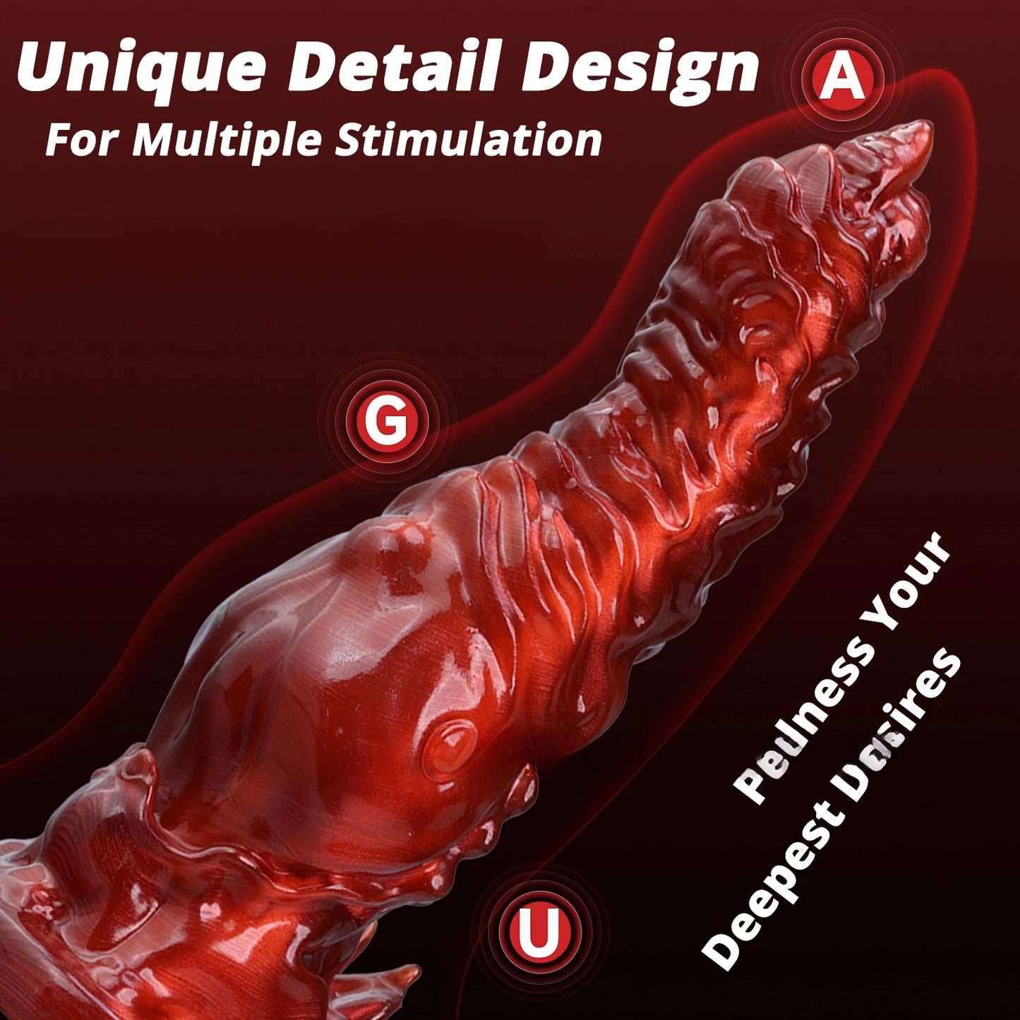 Infernal Beast Knot Fantasy Dildo 7.8 Inches