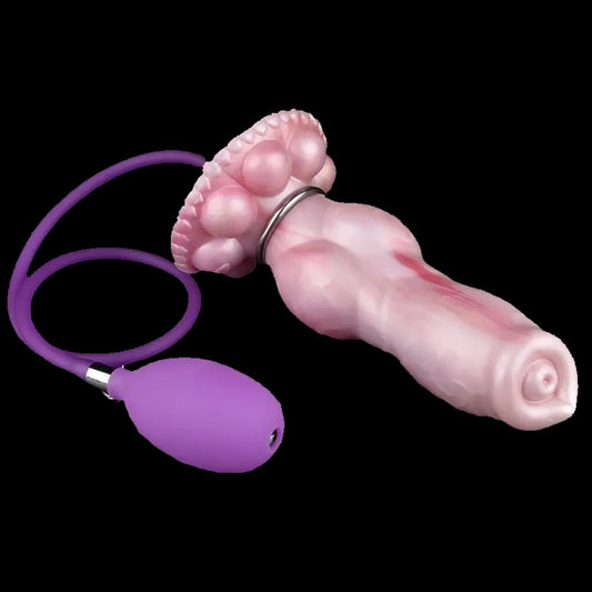 Inflatable Knot Dildo With Premium Silicone