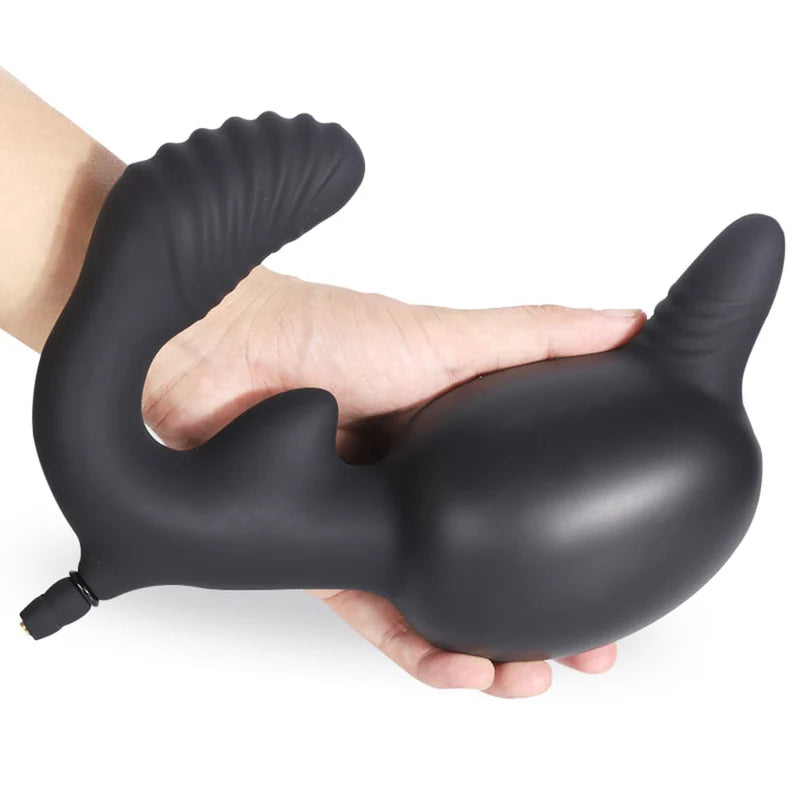 Inflatable Double-Ended Dildo for Couples