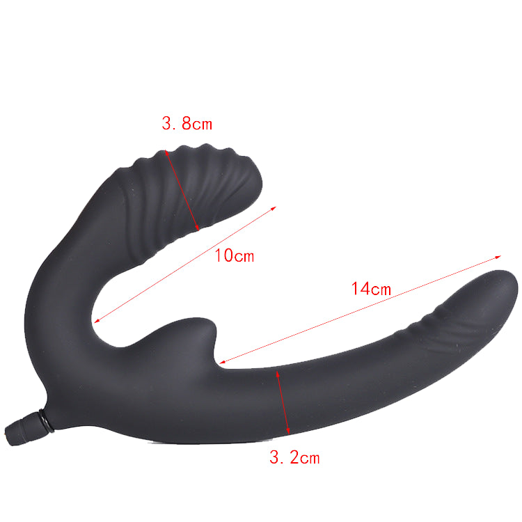 Inflatable Double-Ended Dildo for Couples