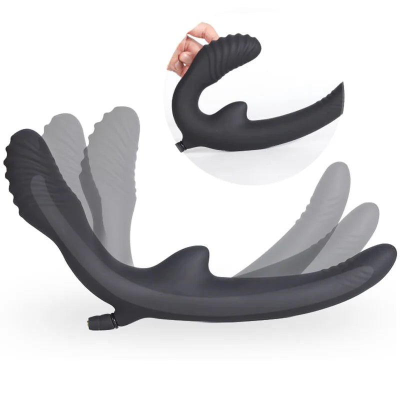 Inflatable Double-Ended Dildo for Couples