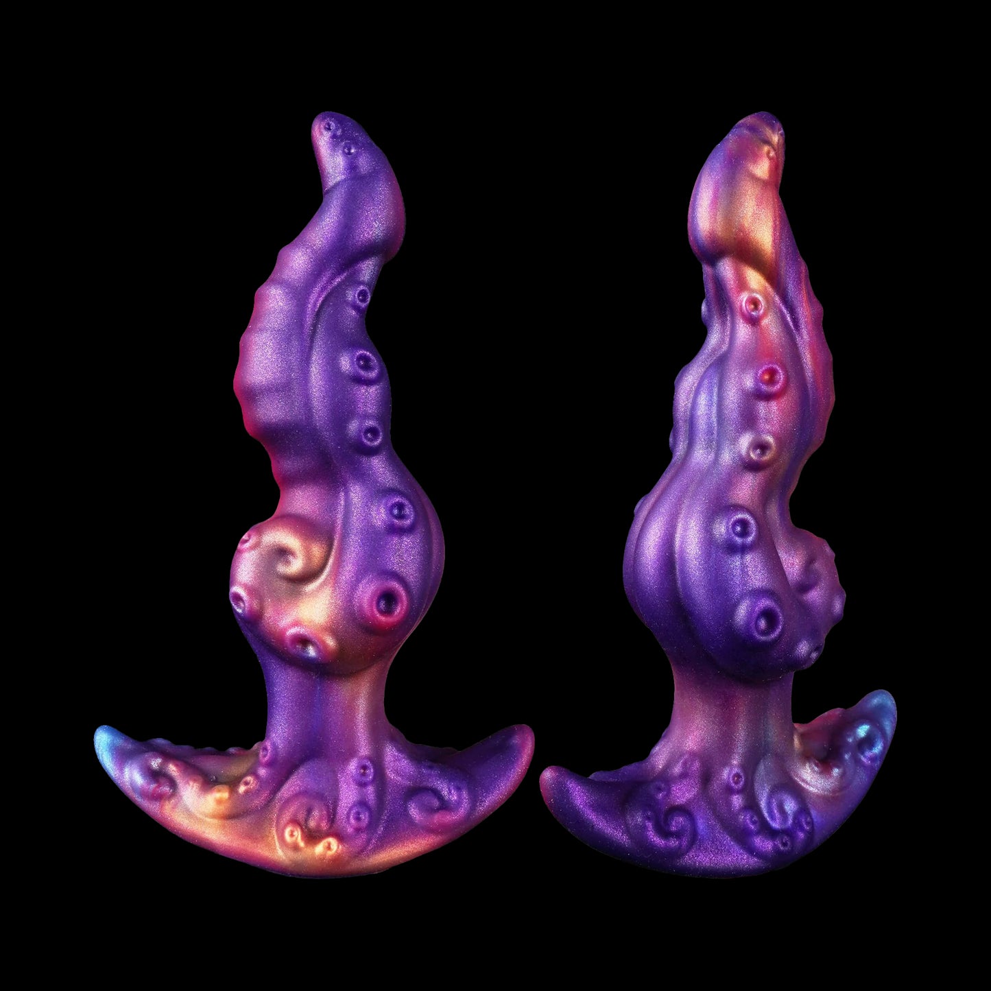 Iridescent Alien Tentacle Curved Butt Plug