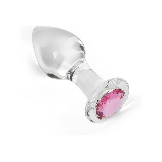 Jeweled Crystal Glass Anal Plug