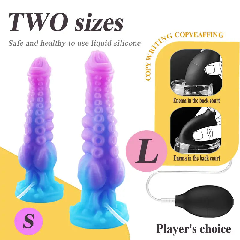 Kraken Dildo Inflatable Tentacle 10 Inches