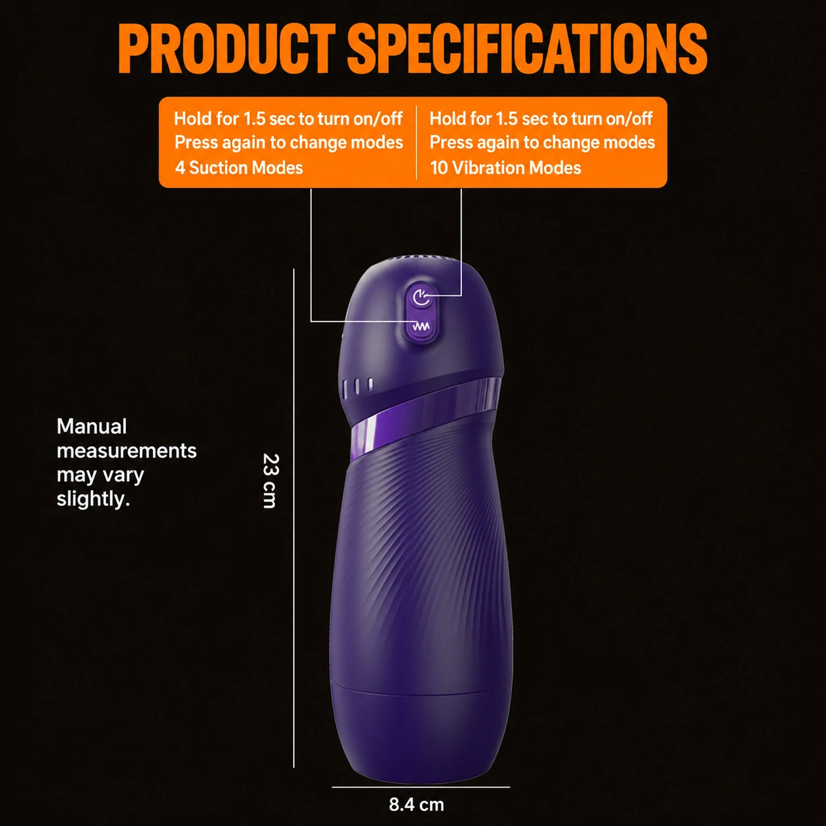 Kuzai – App-Controlled Suction & Vibrating Electric Masturbator