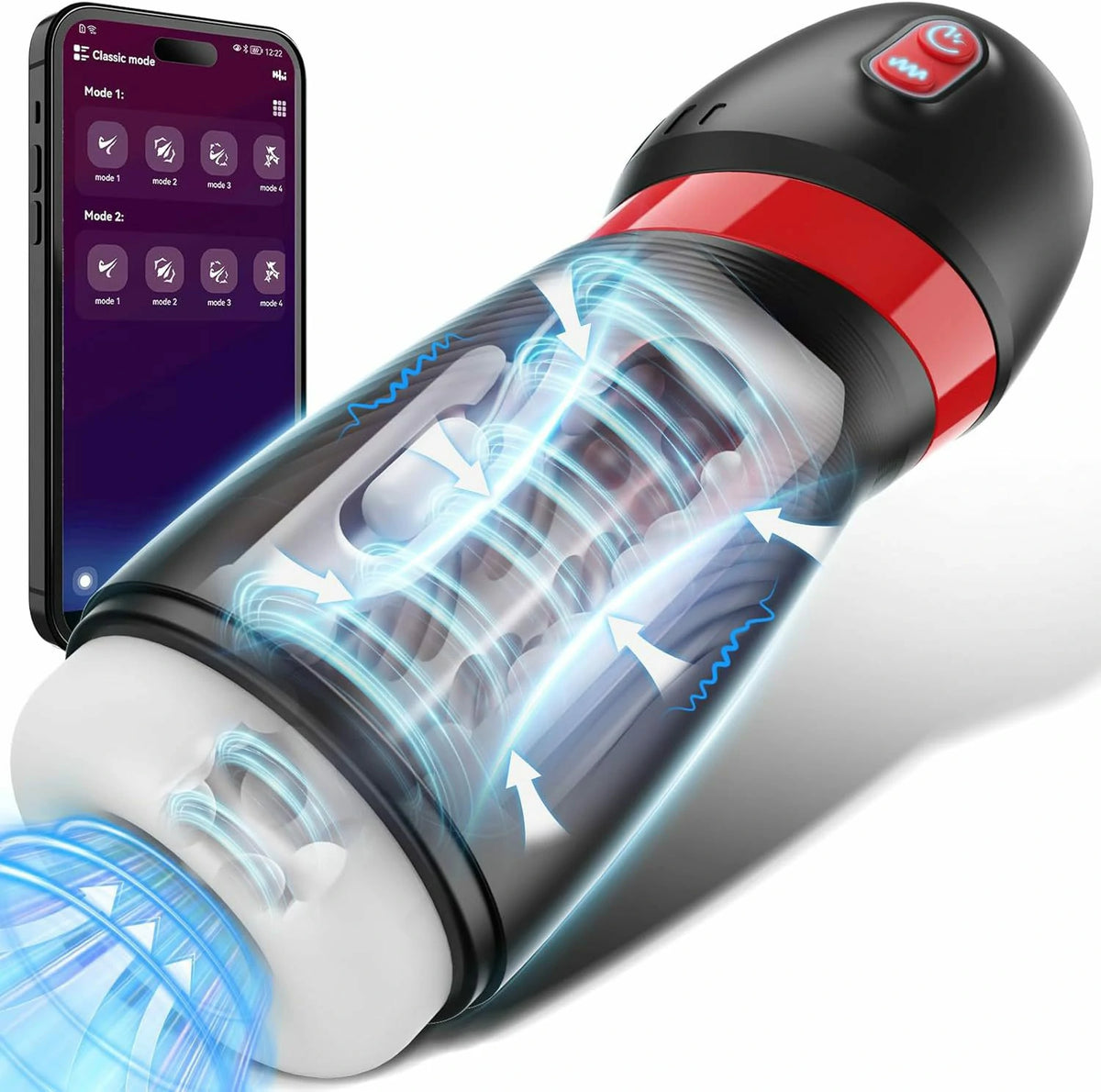 Kuzai – App-Controlled Suction & Vibrating Electric Masturbator