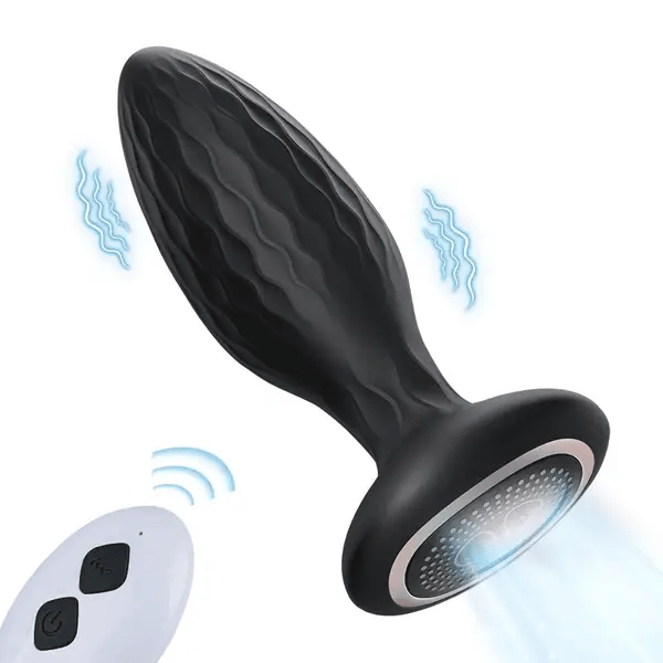 LED Rotating Vibration Anal Plug with Remote