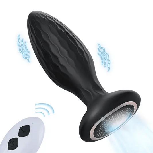 LED Rotating Vibration Anal Plug with Remote