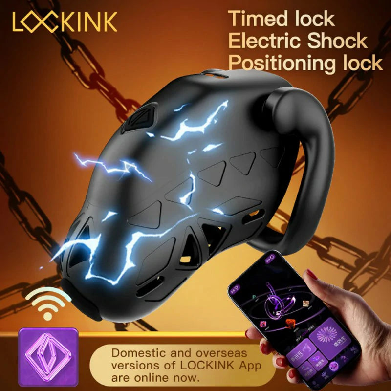 LOCKINK Electric Shock Chastity Cage with App