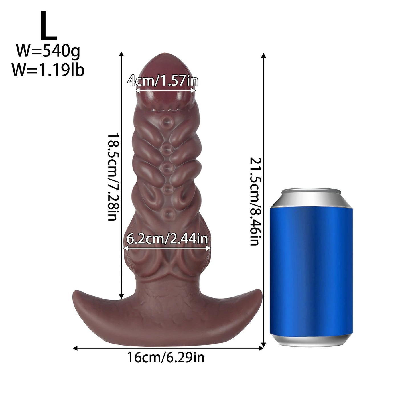 Wearable Dog Liquid Silicone Anal Plug & Dildo