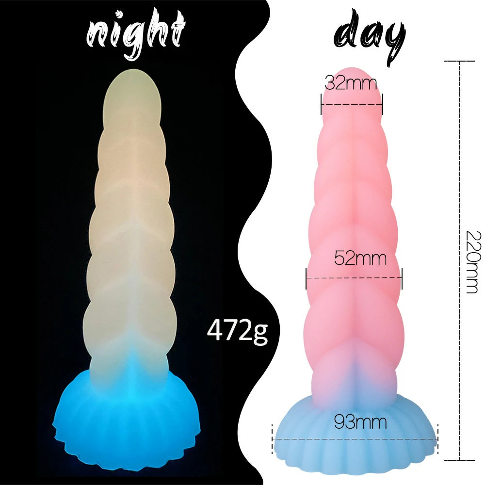 Twisted Glow Dual-Density Silicone Anal Plug
