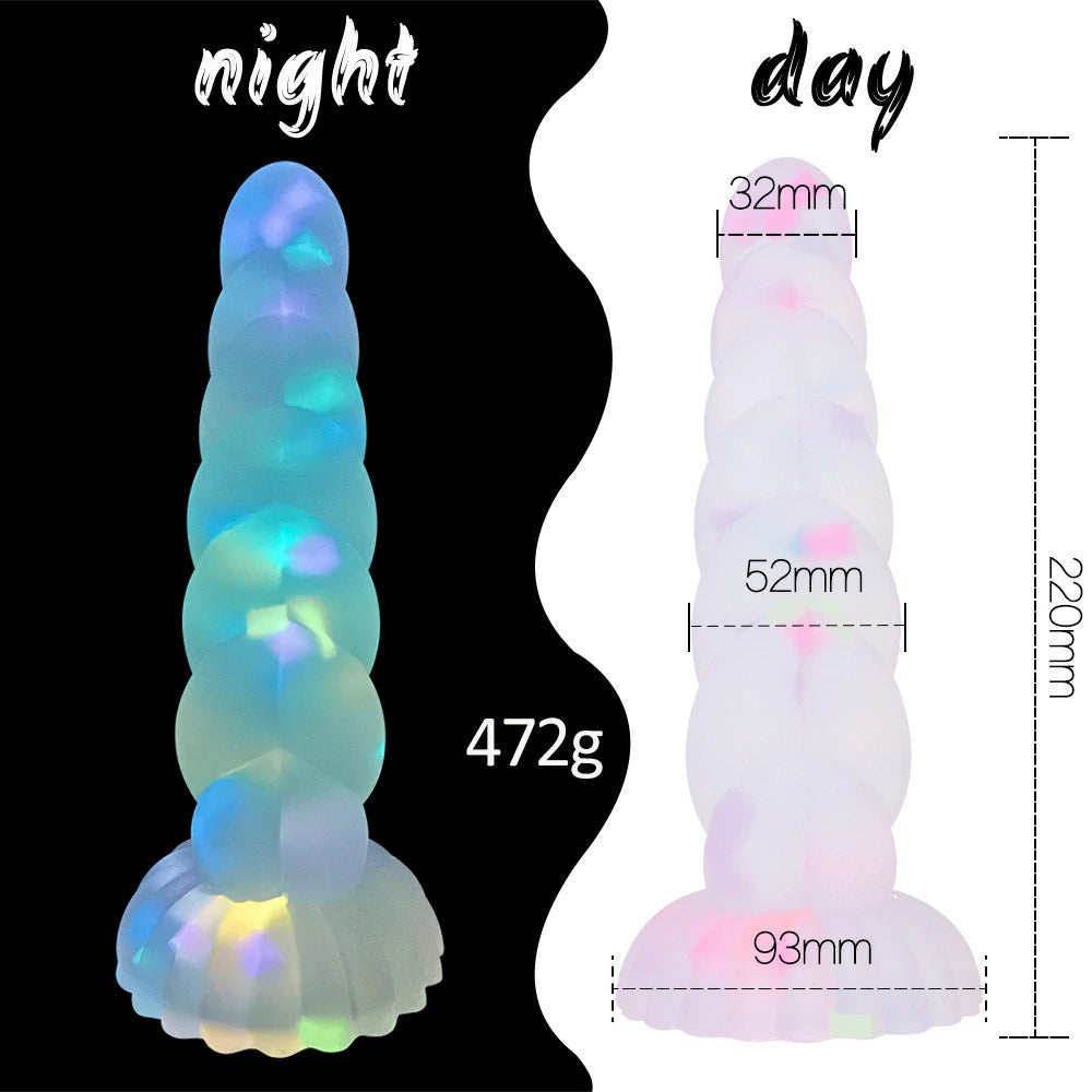 Twisted Glow Dual-Density Silicone Anal Plug