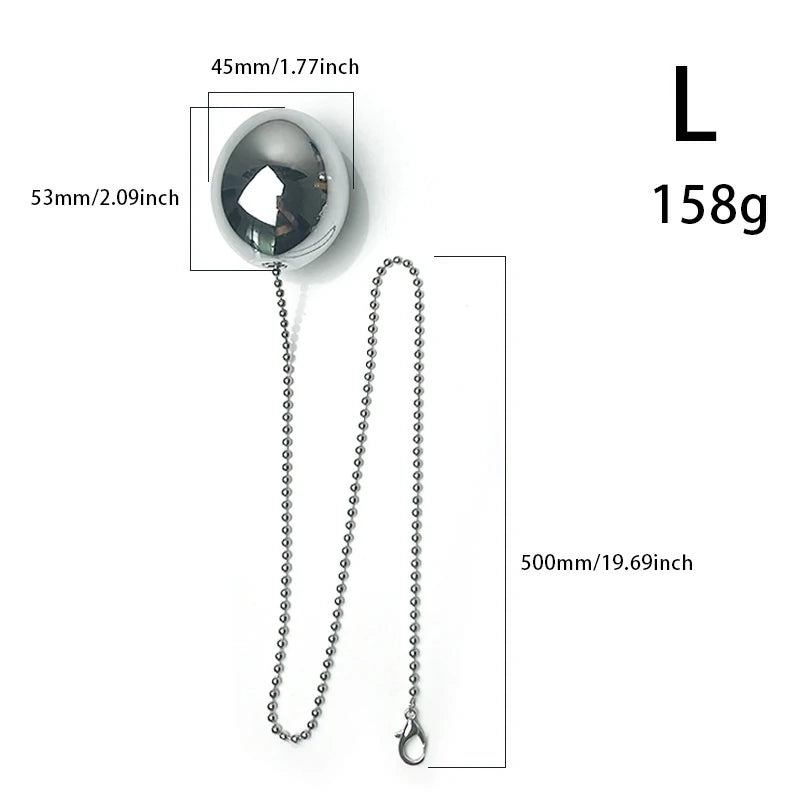 Metal Anal Ball – Stainless Steel Anal Plug with Chain