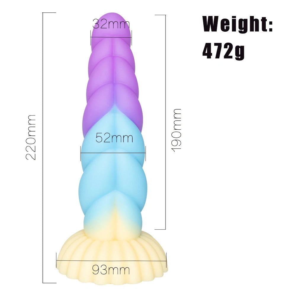 Twisted Glow Dual-Density Silicone Anal Plug