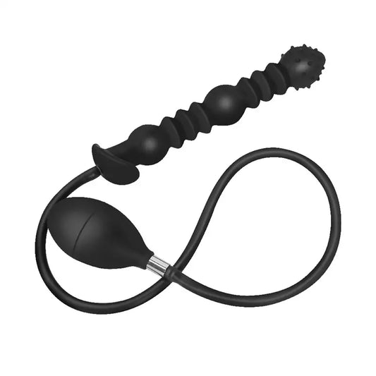 Large Triple Bead Inflatable Anal Plug