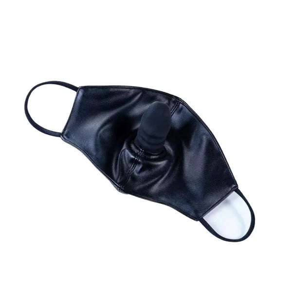 Black Leather Dildo Mask