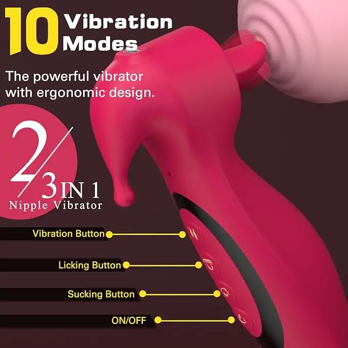 Licking Pussy Pump with Suction Vibration