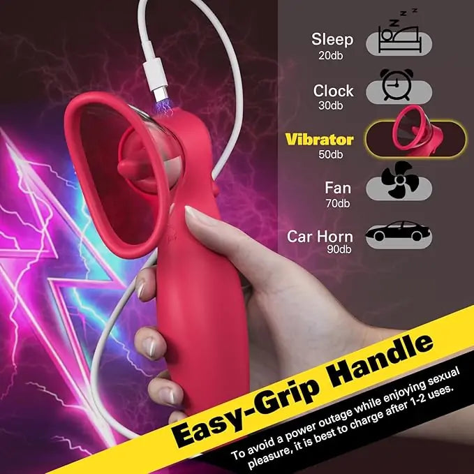 Licking Pussy Pump with Suction Vibration