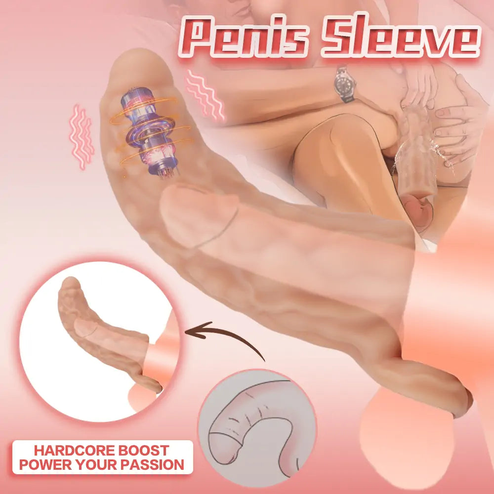 Lion Shockwave Vibrating Fantasy Penis Sleeve