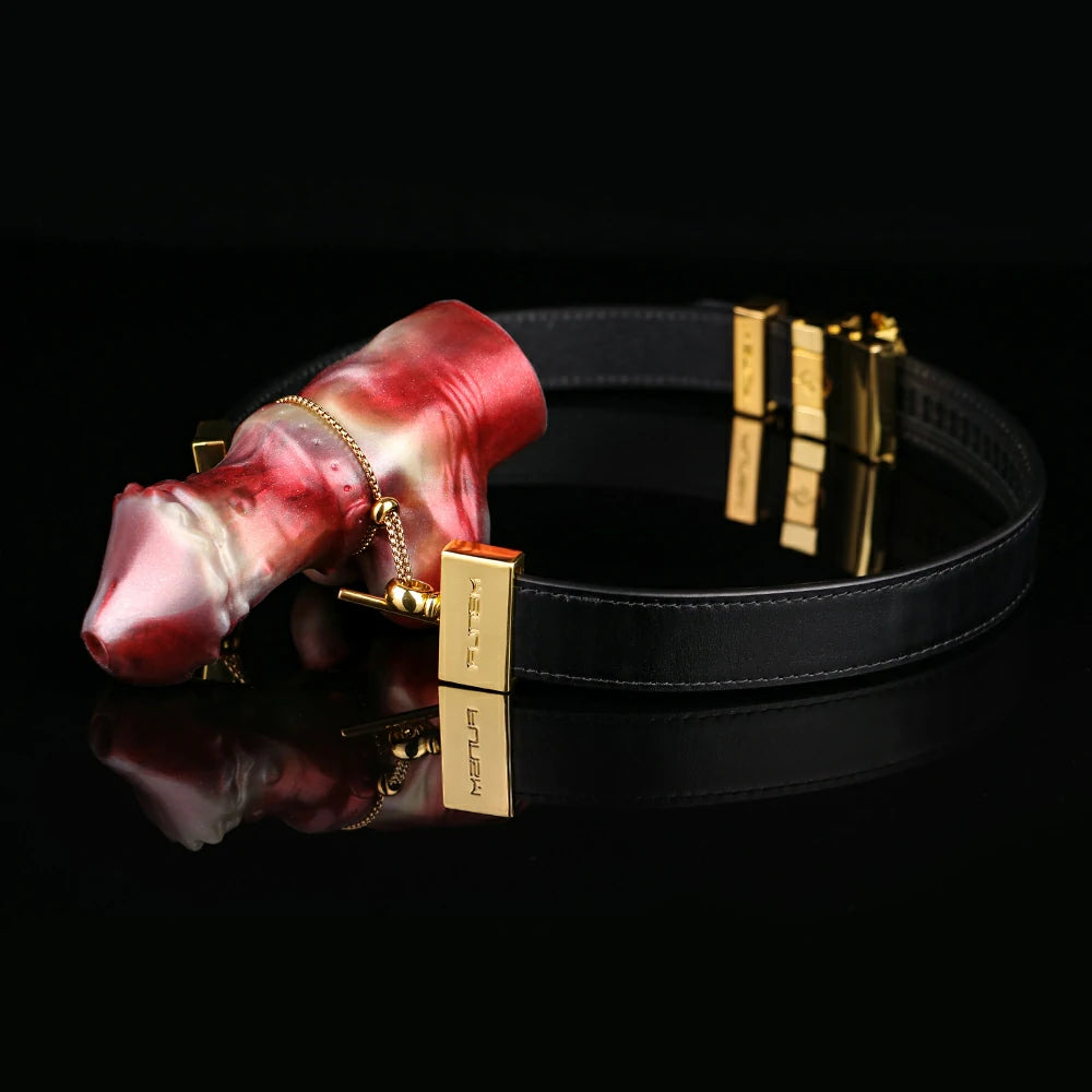 Liquid Silicone Dog Dildo Gag Harness