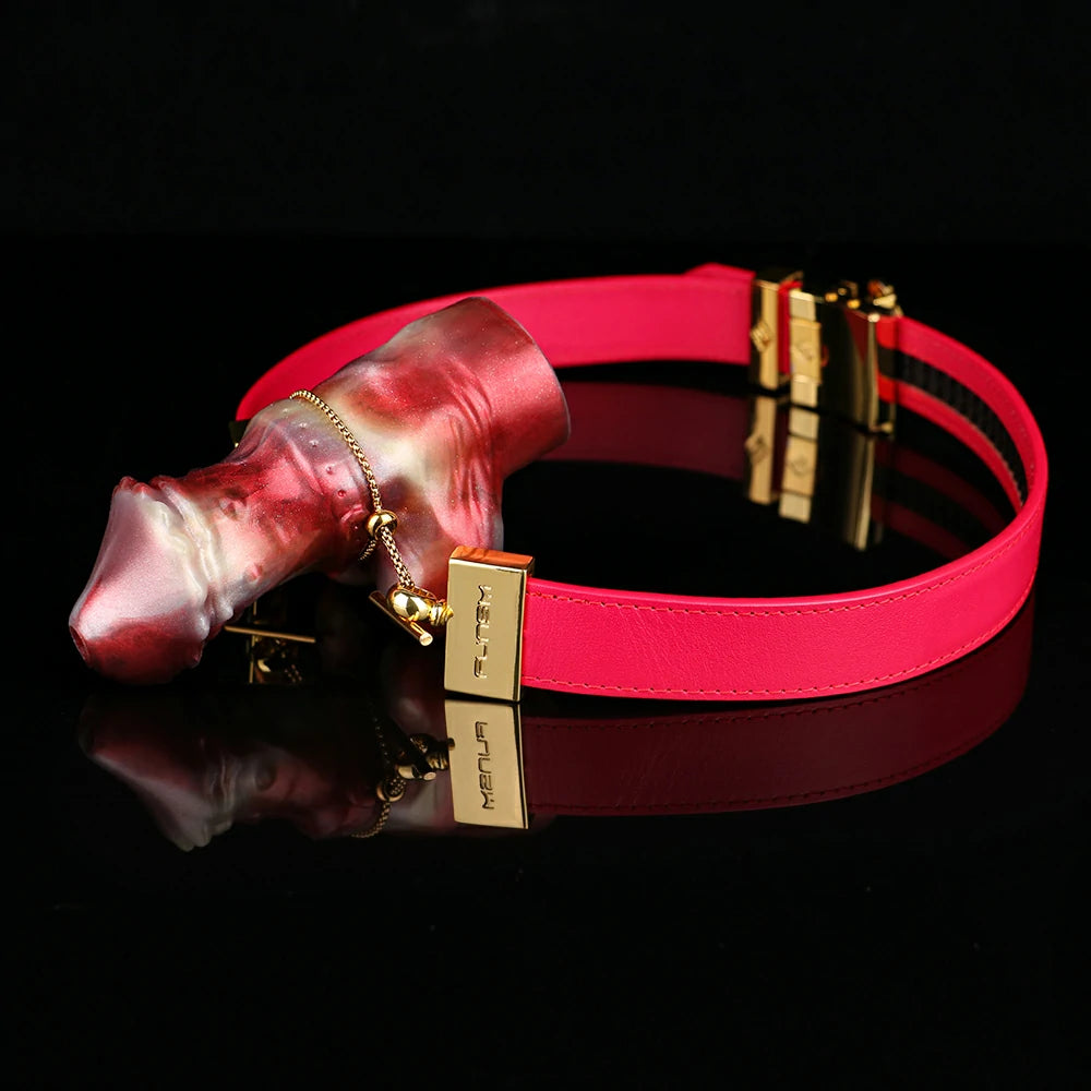 Liquid Silicone Dog Dildo Gag Harness