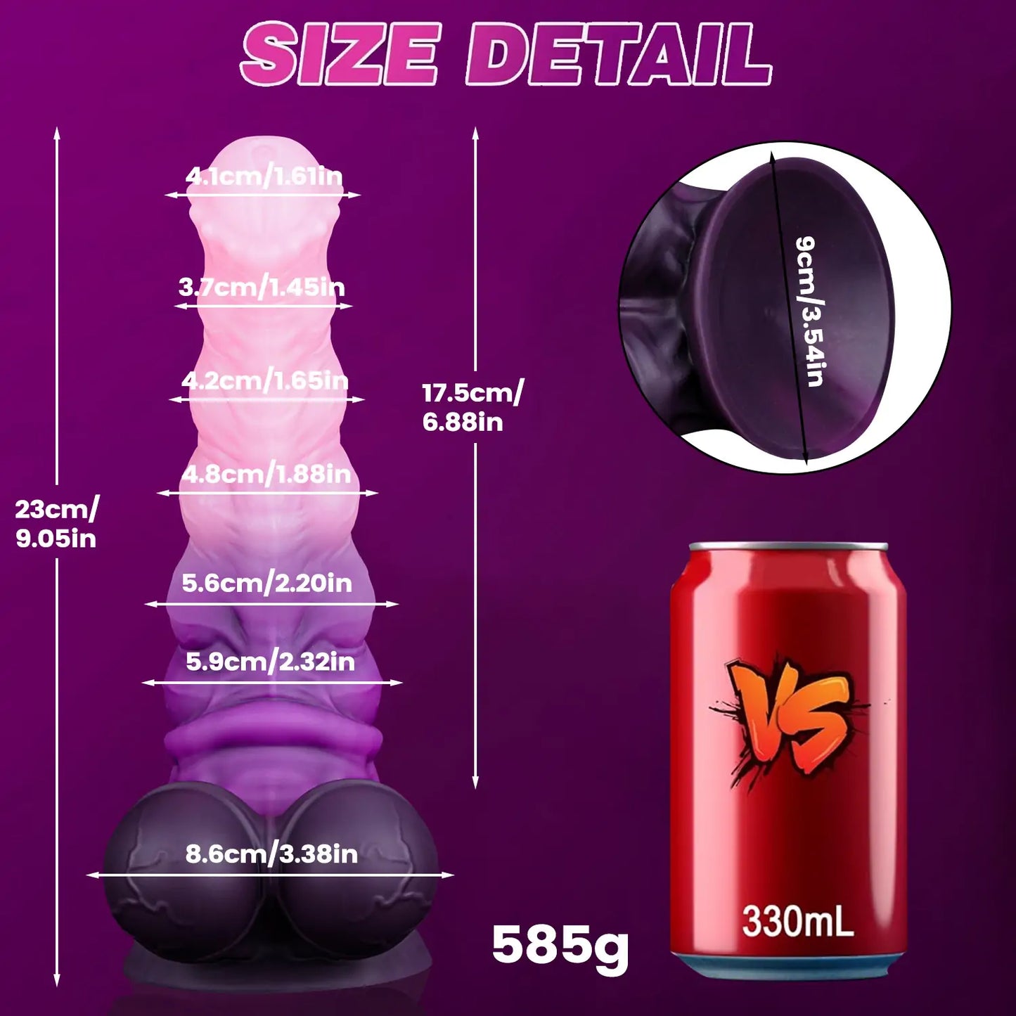 Liquid Silicone Horse Dildo 9 Inches