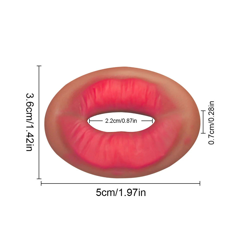 Liquid Silicone Realistic Oral Cock Ring