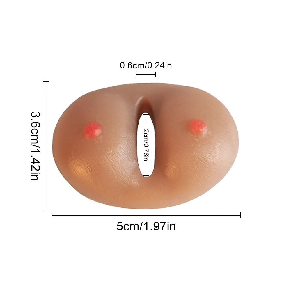 Liquid Silicone Realistic Oral Cock Ring