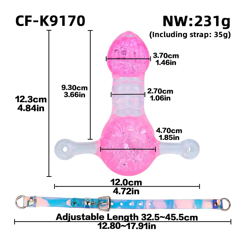 Liquid Silicone Textured Dildo Gag