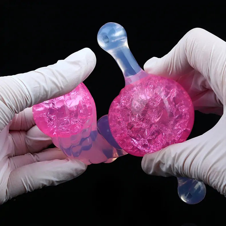 Liquid Silicone Textured Dildo Gag