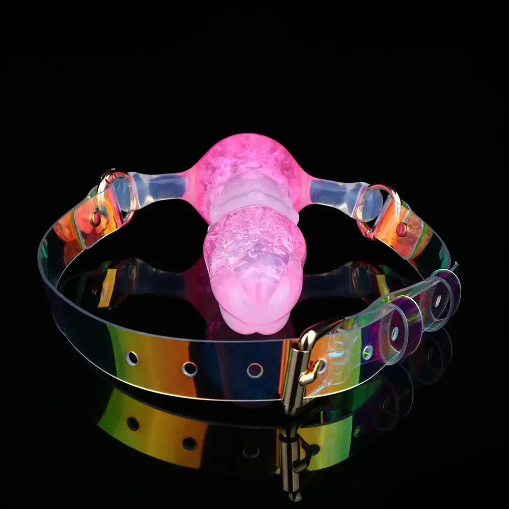 Liquid Silicone Textured Dildo Gag