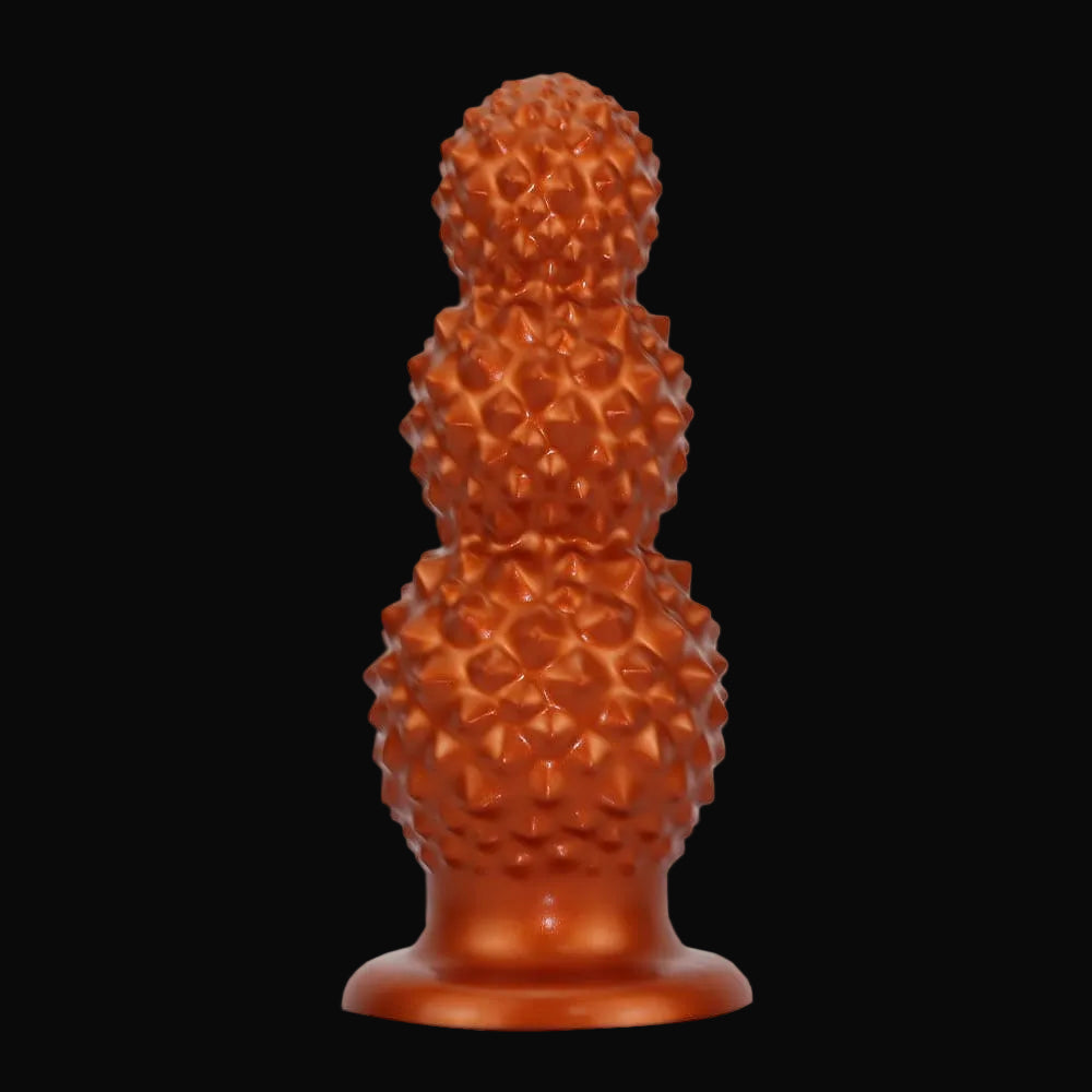 LitchiLuxe - Spiked Triple-Bead Anal Beads - Progressive Anal Dilator