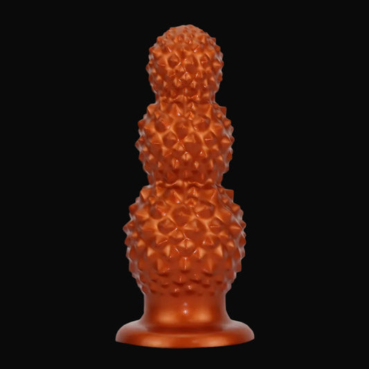 LitchiLuxe - Spiked Triple-Bead Anal Beads - Progressive Anal Dilator