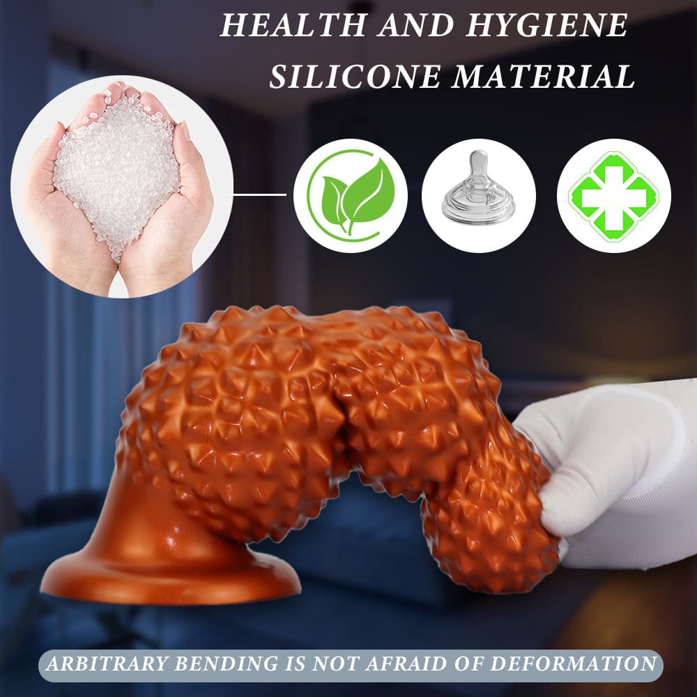 LitchiLuxe - Spiked Triple-Bead Anal Beads - Progressive Anal Dilator