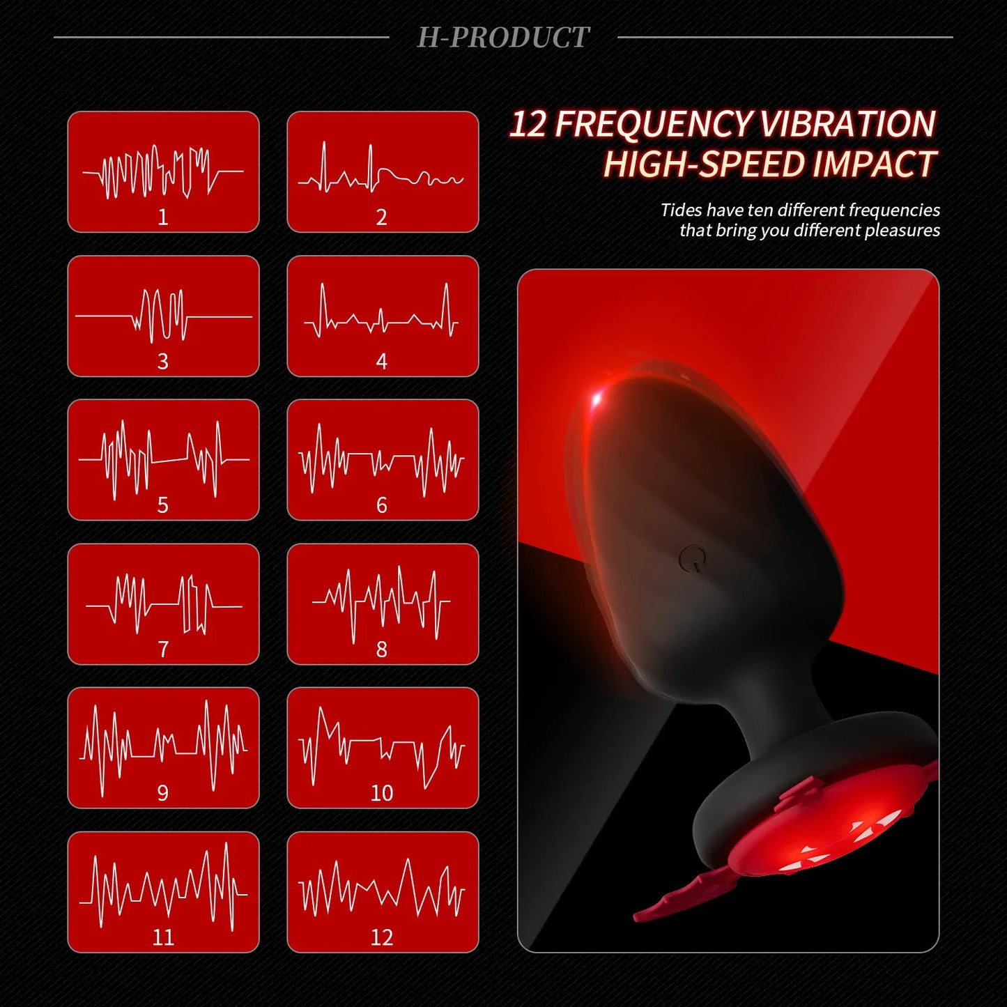 Little Devil Glowing Vibrating Butt Plug anesidora Little Devil Glowing Vibrating Butt Plug anesidora