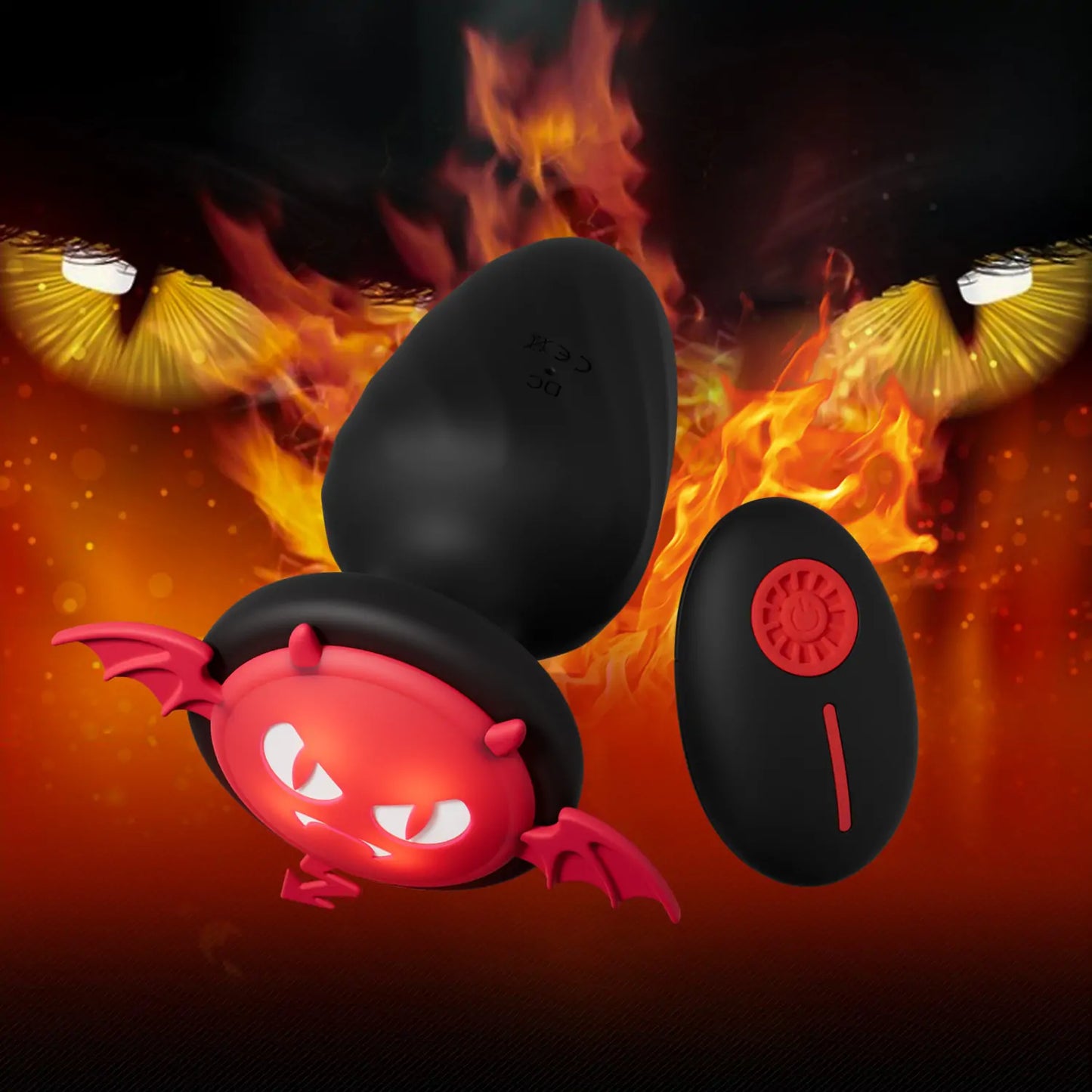 Little Devil Glowing Vibrating Butt Plug anesidora Little Devil Glowing Vibrating Butt Plug anesidora