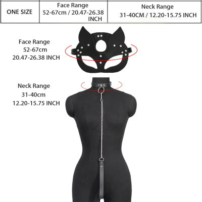Lolita – Cat Mask With Chain Collar