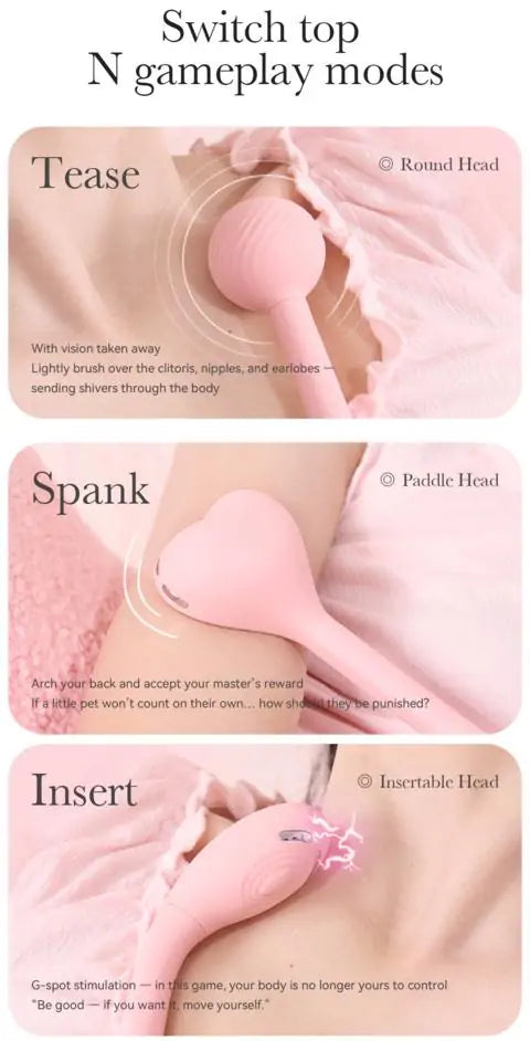 Long Handle Vibrator Multi-Mode Wand