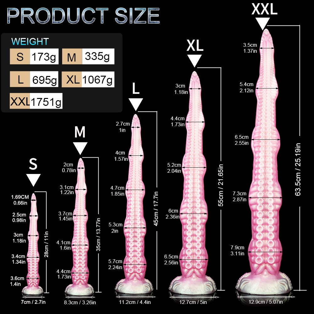 Lusttoyz Octopus – Huge Tentacle Dildo 5 Sizes