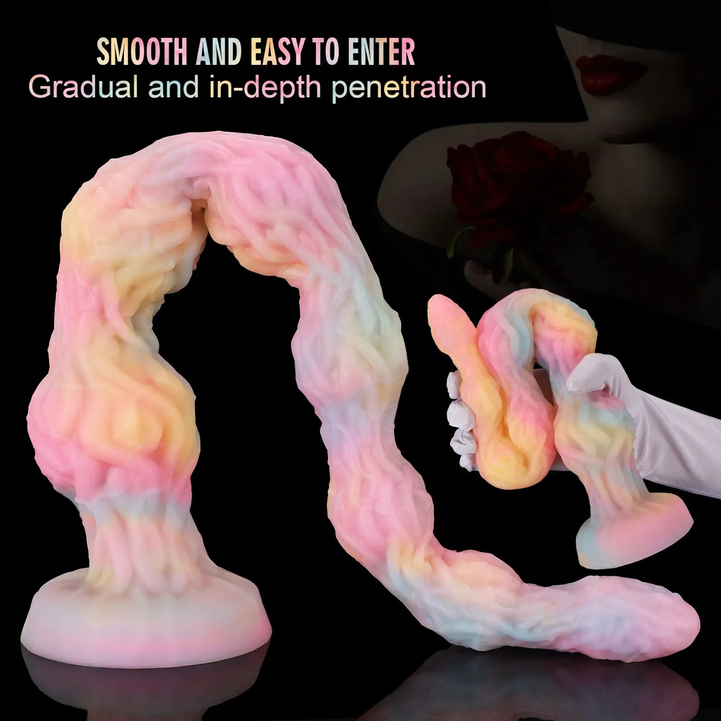 Luminous Tentacle Silicone Anal Dildo 3 Sizes