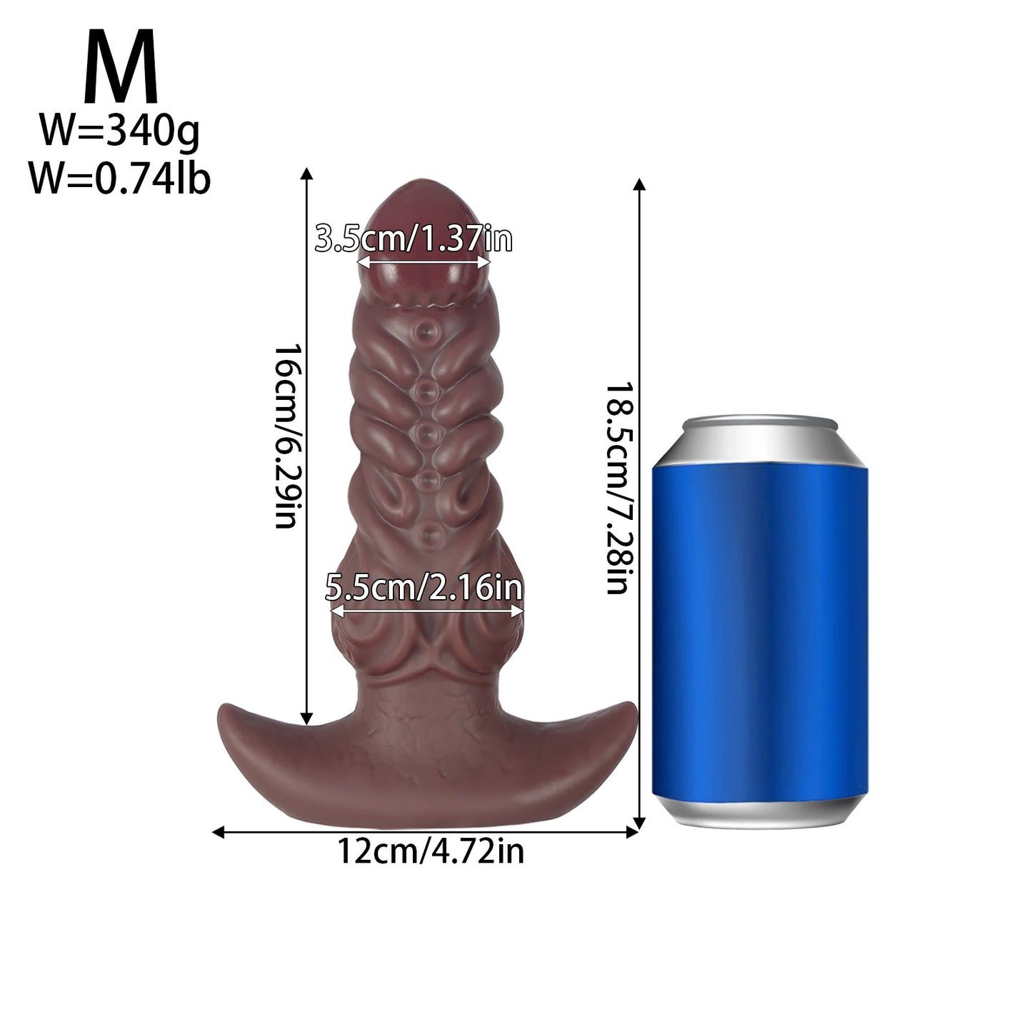 Wearable Dog Liquid Silicone Anal Plug & Dildo