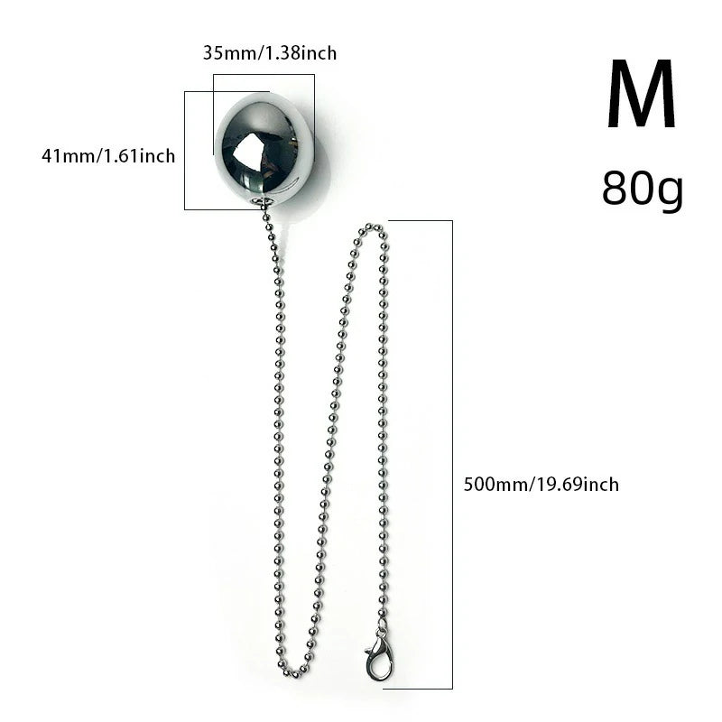 Metal Anal Ball – Stainless Steel Anal Plug with Chain